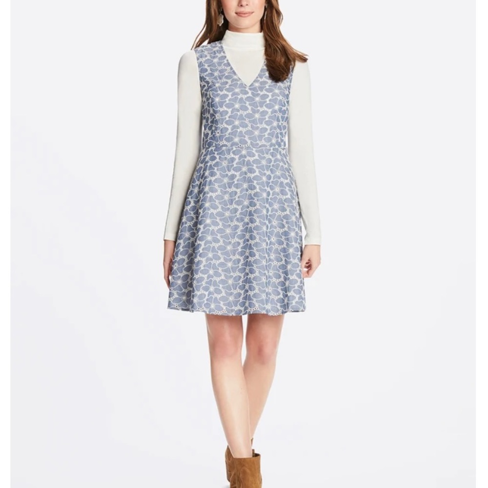 COPY - Draper James Embroidered A-line Love Circle Dress